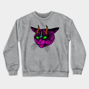 satan cat 3 Crewneck Sweatshirt